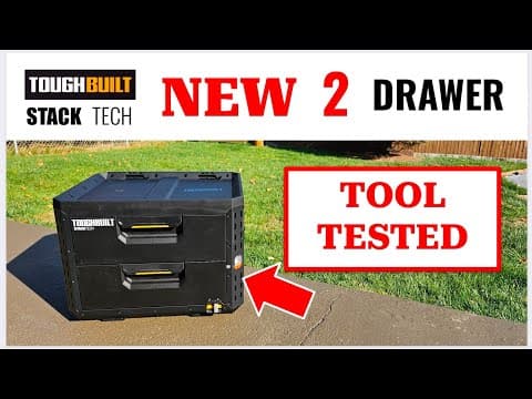 Tool Tested New Toughbuilt Stacktech 2 Drawer Tool Box Tb-b1-d-72