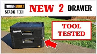 Tool Tested New Toughbuilt Stacktech 2 Drawer Tool Box Tb-b1-d-72