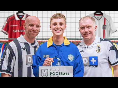 Paul Scholes & Nicky Butt Go Shopping For Classic Football Shirts!