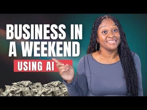 The Easiest Ai Business You Can Start This Weekend (no Experience Needed)