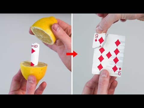Card-in-lemon Magic Trick Revealed - Easy And Amazing!