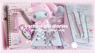 Schoolgirl Diaries ❤︎︎ ࣪ ˖ Productive Study Days, Grinding, Graduation, Gift Hauls, Exam Season