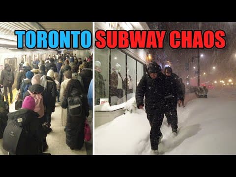 Toronto's Unreliable Subway Forced Me To Walk Home In A Snowstorm... (jan 2026)