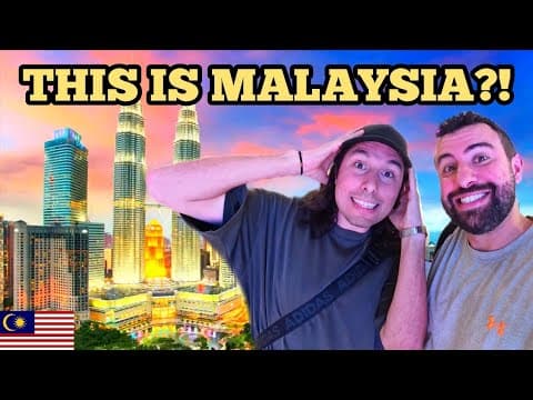 My American Friend Reacts To Malaysia For The First Time! Kl Tour 🇲🇾