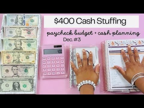 $400 Cash Stuffing | Dec. #3 Paycheck |  Sinking Funds | Savings Challenges | One Month Ahead Binder