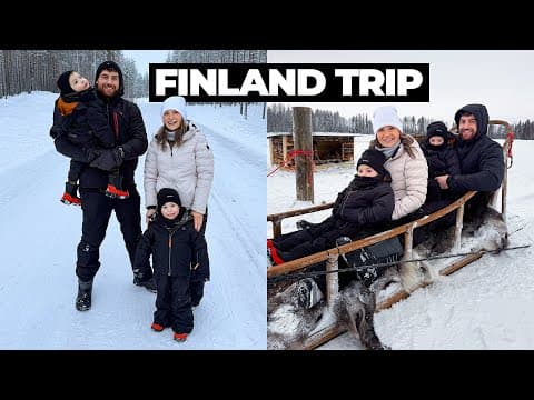 Finland Vlog: Reindeer Rides, Meeting Santa And Sledging In Arctic Lakeland | Ad