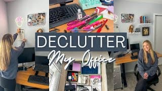 Office Declutter: How I Keep Everything Organized And Tips For Tidying!🧹💻