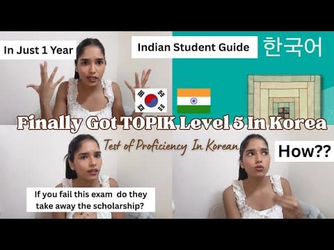 [level 5] Passed Topik Exam In Korea 🇰🇷 | My Korean Language Journey! #korean #topik #gkstudy