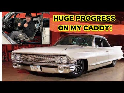 My Body-dropped 1961 Caddy Coupe Deville Got Custom Seats And More Rollcage Bars!