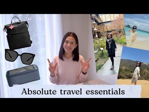 My Absolute Travel Essentials As A Luxury Minimalist And Light Traveller.