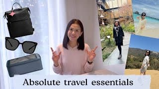 My Absolute Travel Essentials As A Luxury Minimalist And Light Traveller.