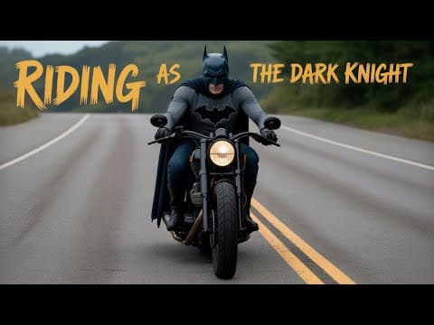 I Wanted To Ride Batman's Bike, So I Modified My Bike.