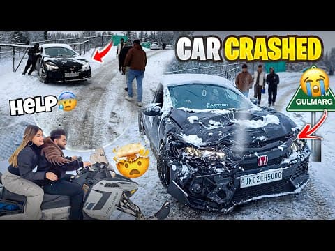 My Car Slipped In Snow & Crashed💔ride Cancel