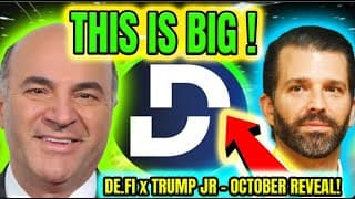 De.fi. Backed By Donald Trump Jr! Huge Announcement On October 13th🔥