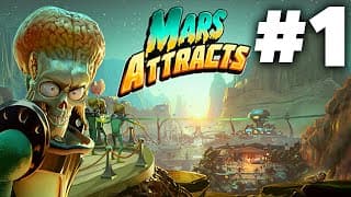 Mars Attracts Gameplay Walkthrough Part 1 - Human Are The Entertainment