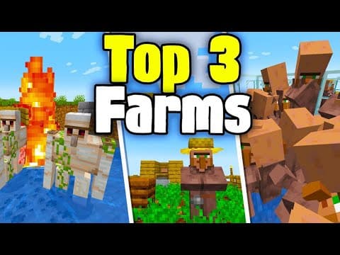 3 Easy Early Game Farms In Minecraft 1.21+ (2025) | Java Edition