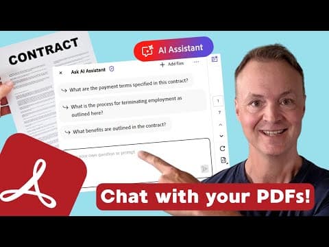 Learn How To Chat With Your Pdfs Using Adobe Acrobat Ai Assistant 2025!