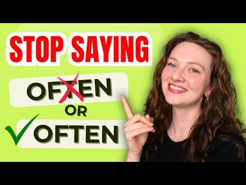 Are You Mispronouncing These Common English Words? (pronunciation For English Learners)