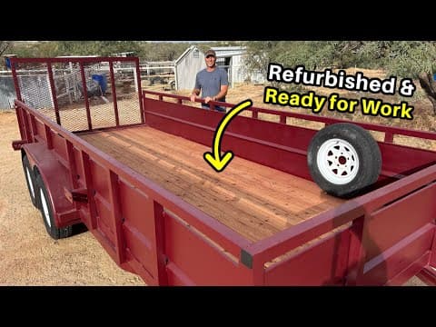 Redecking & Refurbishing An Old Utility Trailer - How To
