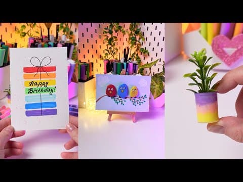 3 COOL ART Ideas with my New Acrylic Markers Let's Resin