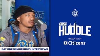 Senior Bowl Interviews: T.j. Parker, Nick Singleton & Kyle Louis | Giants Huddle | New York Giants