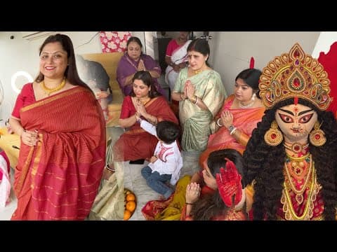 সরস্বতী বন্দনা জমজমাট আজ পুরো পরিবারের সাথে 🪕🦢। মহাভোগ তৈরী হলো শাশুড়িমার হাতে 🙏