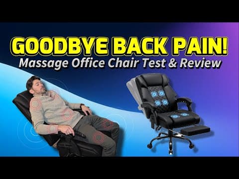 Stop Back Pain With Massage Office Chair 💺