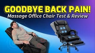 Stop Back Pain With Massage Office Chair 💺