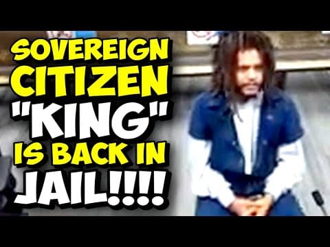 He's Back! Sovereign Citizen King Gets Locked Up Again! He Lasted 3 Days! Pro Se Fail!