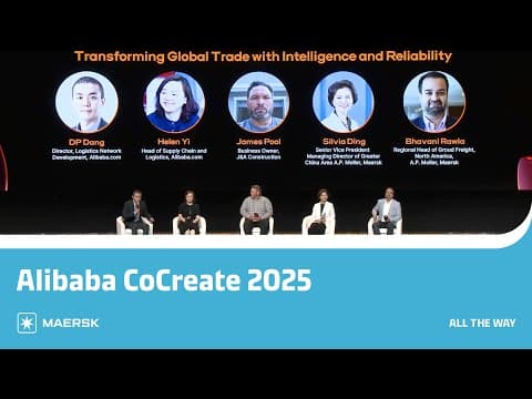 How Maersk Helps Smes To Unlock Competitive Advantages Through Logistics | Alibaba Cocreate 2025