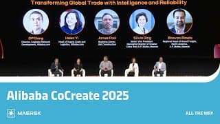 How Maersk Helps Smes To Unlock Competitive Advantages Through Logistics | Alibaba Cocreate 2025