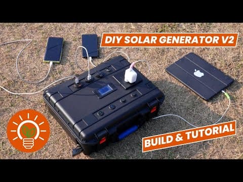 Diy Portable Solar Generator V2 |  Build Your Own Solar Generator