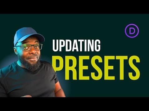 Updating Divi 5 Presets