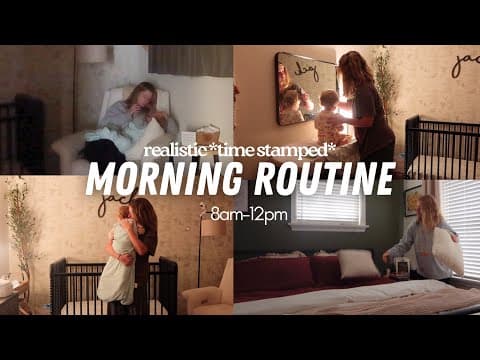 My Realistic Morning Routine As A Sahm To A 15 Month Old 🌨️☕️✨🧺