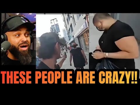 Man In A Dress Attacks Trump Supporter Just Walking Down The Street!
