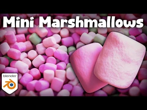 Procedural Mini Marshmallow Material (blender Tutorial)