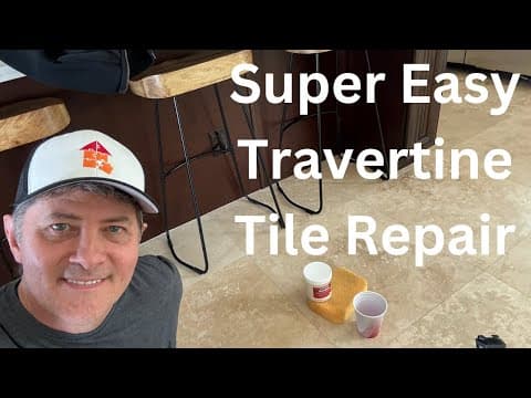 Travertine Floor Repair: Easy & Impressive!