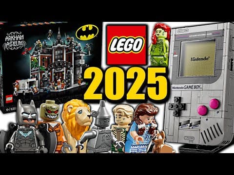 Huge 2025 Lego Reveals! Arkham Asylum, Nintendo Game Boy, Wicked 2, And More!