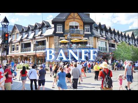 Banff Canada End Of Summer 2025 Walking Tour 4k