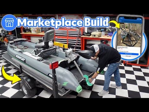 How I Built The Perfect Inflatable Boat Trailer | Marketplace Flip!