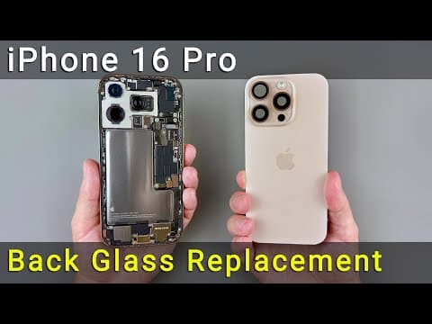 Diy Iphone 16 Pro Back Glass Repair: Fix Cracked Or Broken Glass Yourself!