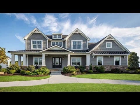 Inside The Stunning New Craftsman Home Design W/ Huge Sunroom!