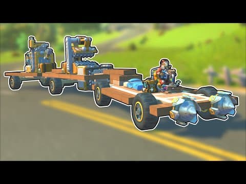 Upgrading To A 5th Wheel Trailer Setup In Scrap Mechanic Nomad Survival!