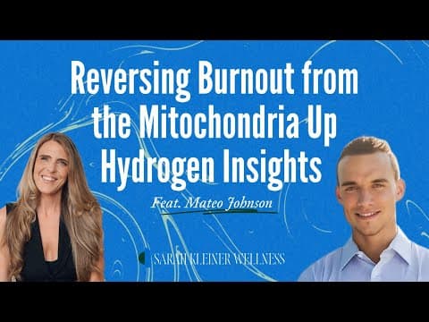 Reversing Burnout From The Mitochondria Up Hydrogen Insights | Mateo Johnson