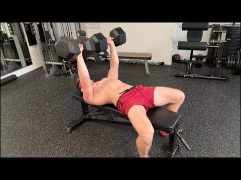 Chest & Triceps - Home Gym (🔴live Workout)