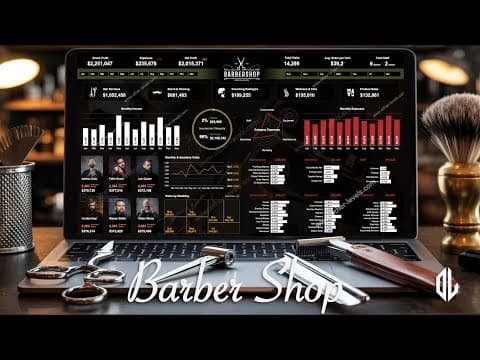 Barber Shop Excel Dashboard | Complete Build With Conditional Formatting