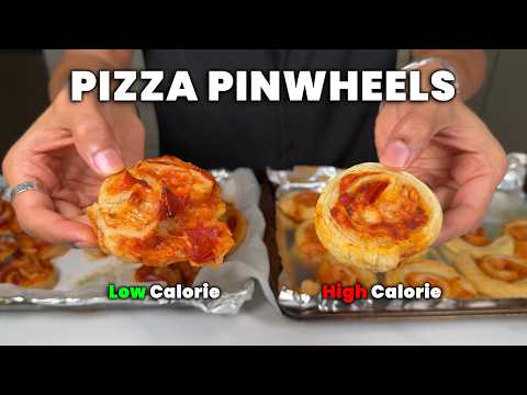 I Made Pizza Pinwheels With Half The Calories (high Protein Hack)