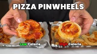 I Made Pizza Pinwheels With Half The Calories (high Protein Hack)