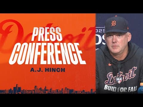 Postseason Press Conference: A.j. Hinch After Alds Game 5 | 10/10/25
