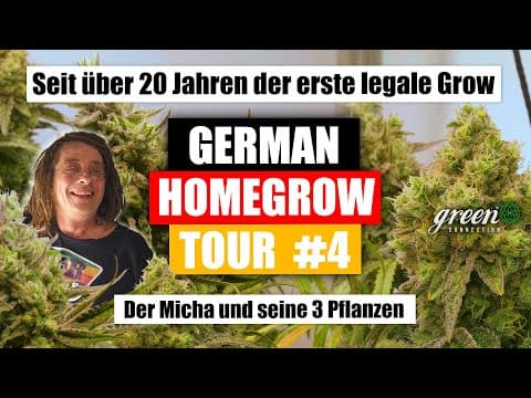 Der Erste Legale Grow, Seit Über 20 Jahren | Dermicha Zeigt Uns Seine Pflanzen |!germanhomegrow-tour
